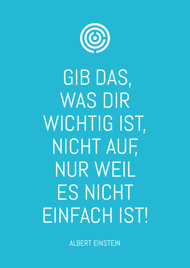 Postkarte - Wortsinn - Gib das, was dir wichtig ist, nicht auf,