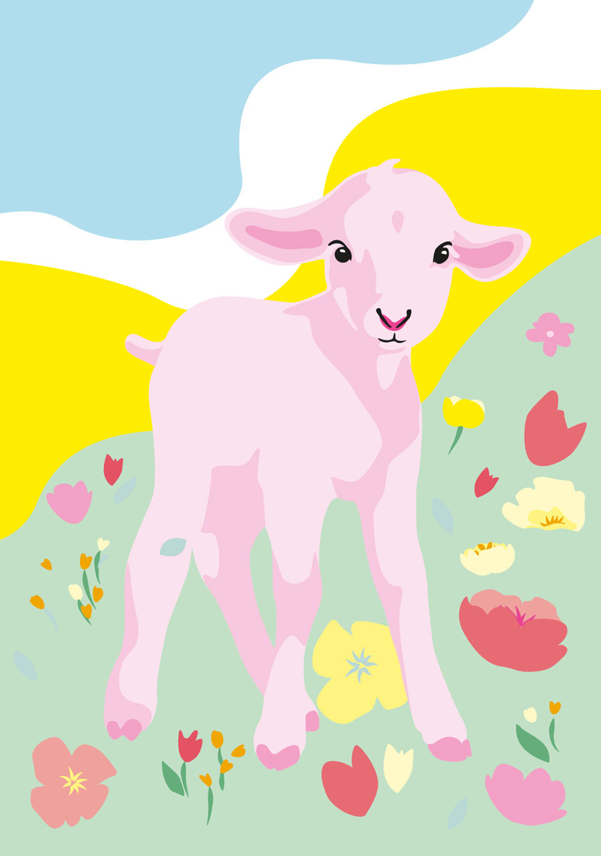 Postkarte - Limoncella - Lamm in den Bergen Postkarte - Limoncella - Lamm in den Bergen