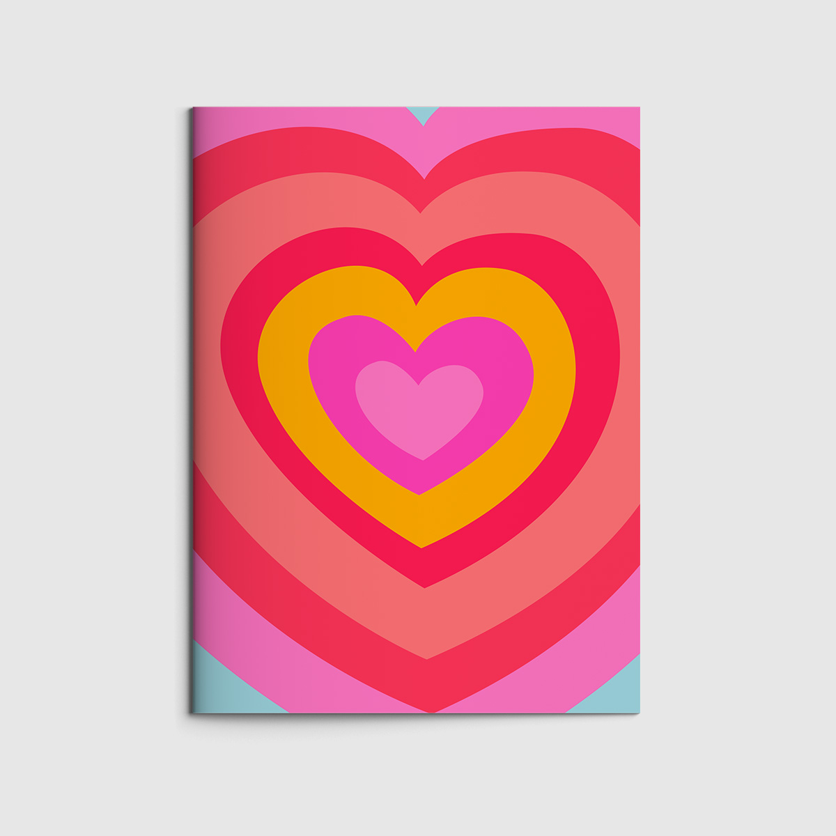 Notizheft A6 - neonstyle - nola Herz Notizheft A6 - neonstyle - nola Herz