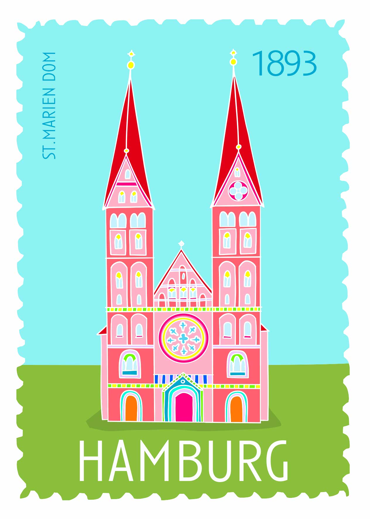 Postkarte - Limo & Mo - St.Marien Dom Postkarte - Limo & Mo - St.Marien Dom