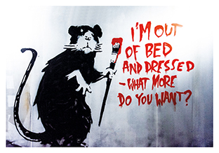 Postkarte - La Card - I'm out of bed