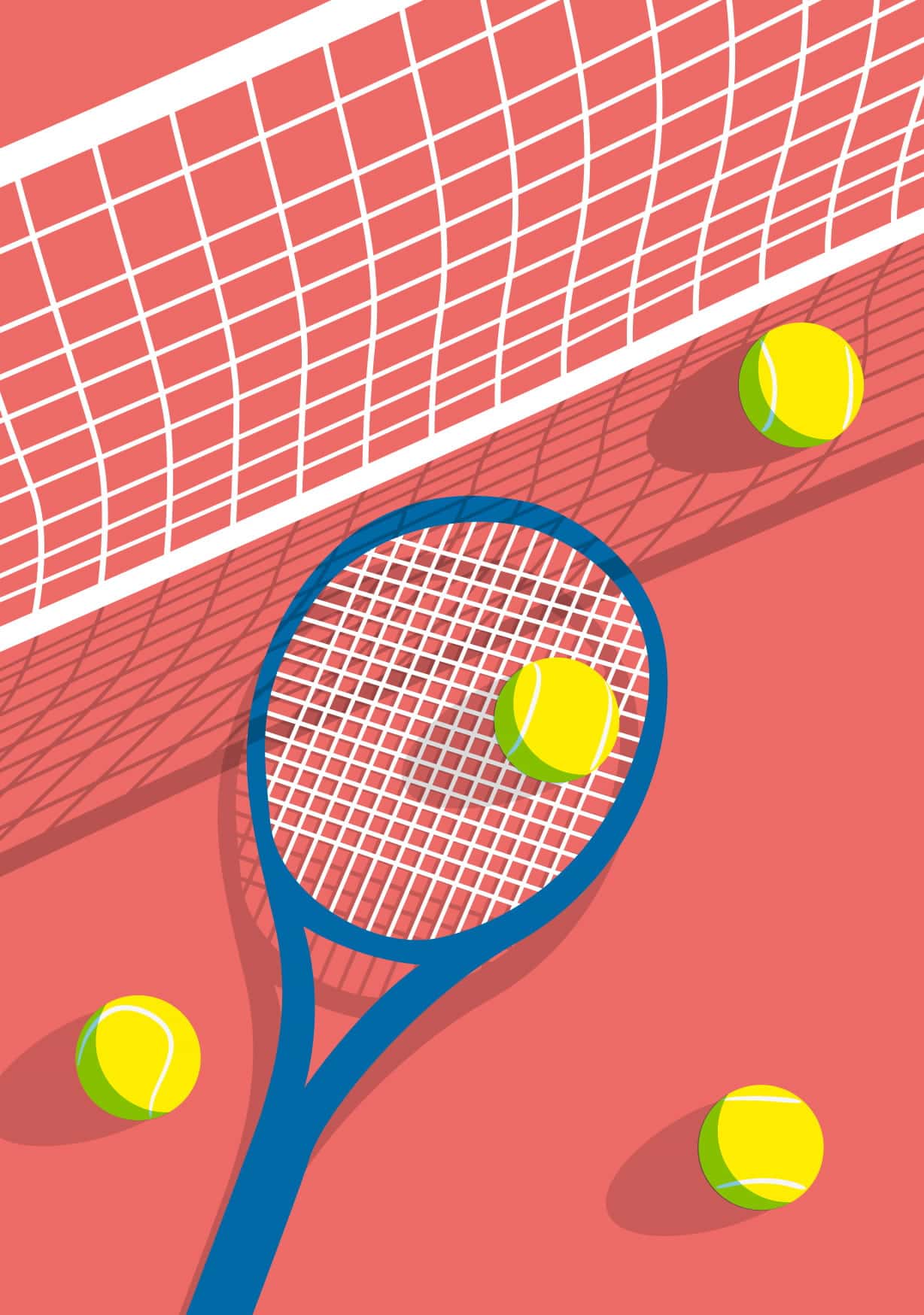 Postkarte - sports - Tennis