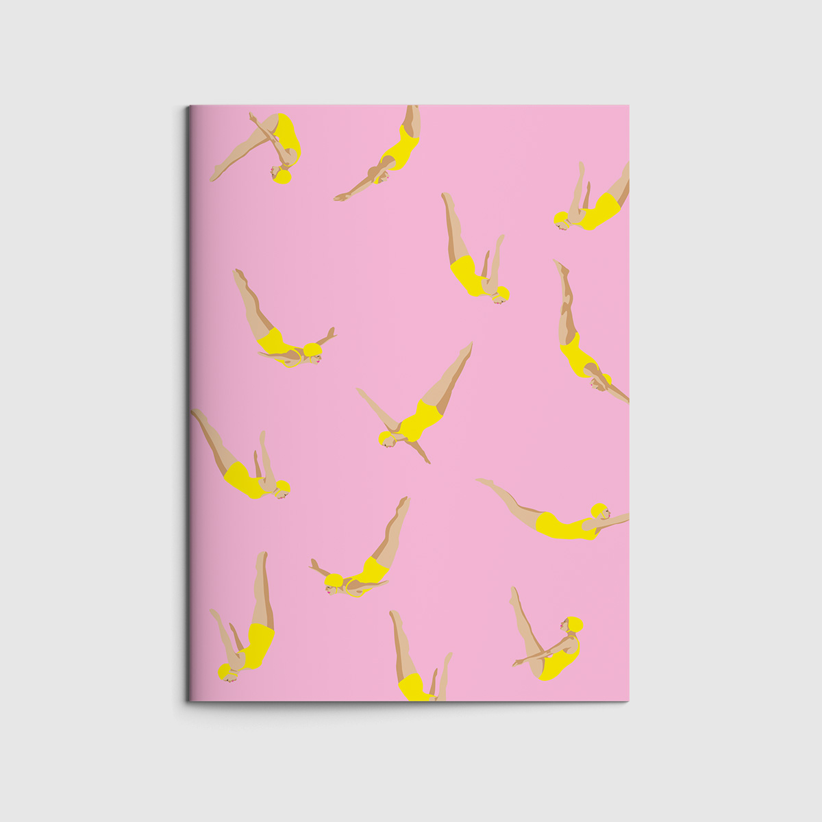 Notizheft A6 - neonstyle - Schwimmerinnen rosa Notizheft A6 - neonstyle - Schwimmerinnen rosa