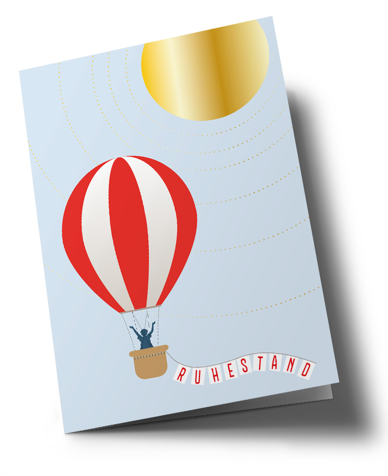 Klappkarte C6 - Toni Starck - Ruhestand