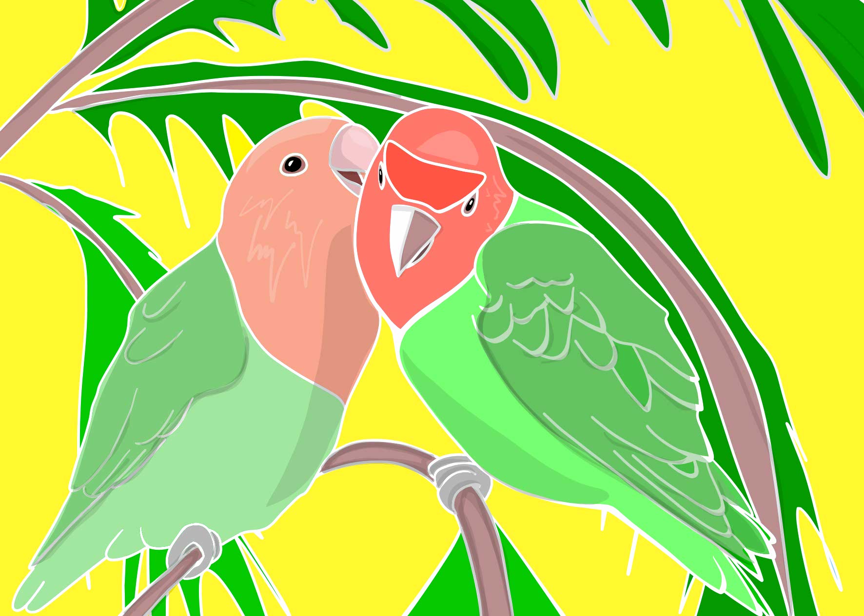 Postkarte - Limo & Mo - Vögel Postkarte - Limo & Mo - Vögel