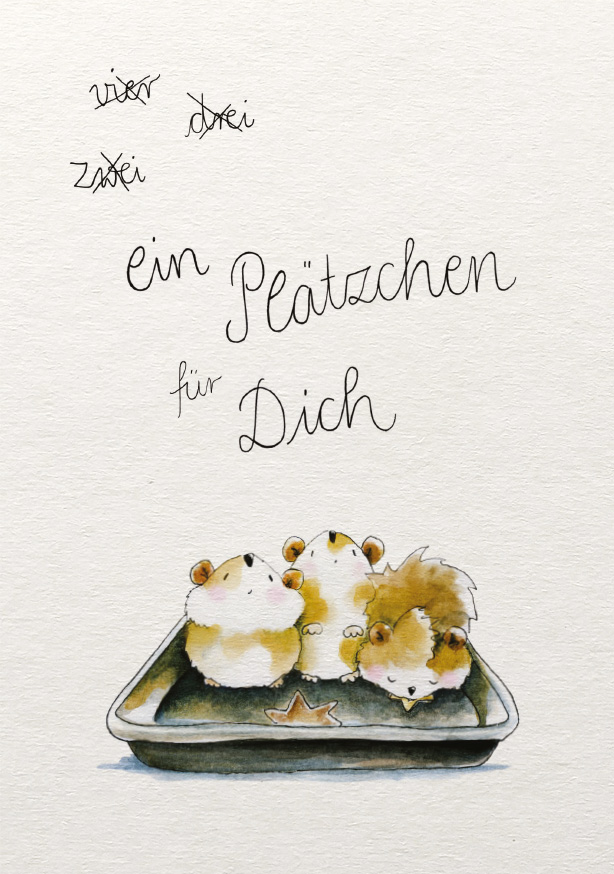 Postkarte - Tabea Güttner - Ein Plätzchen für Dich