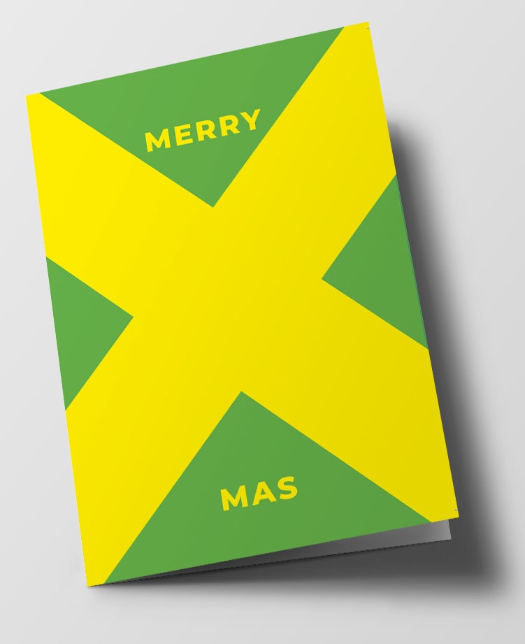 Klappkarte C6 - typestyle - Merry X-Mas
