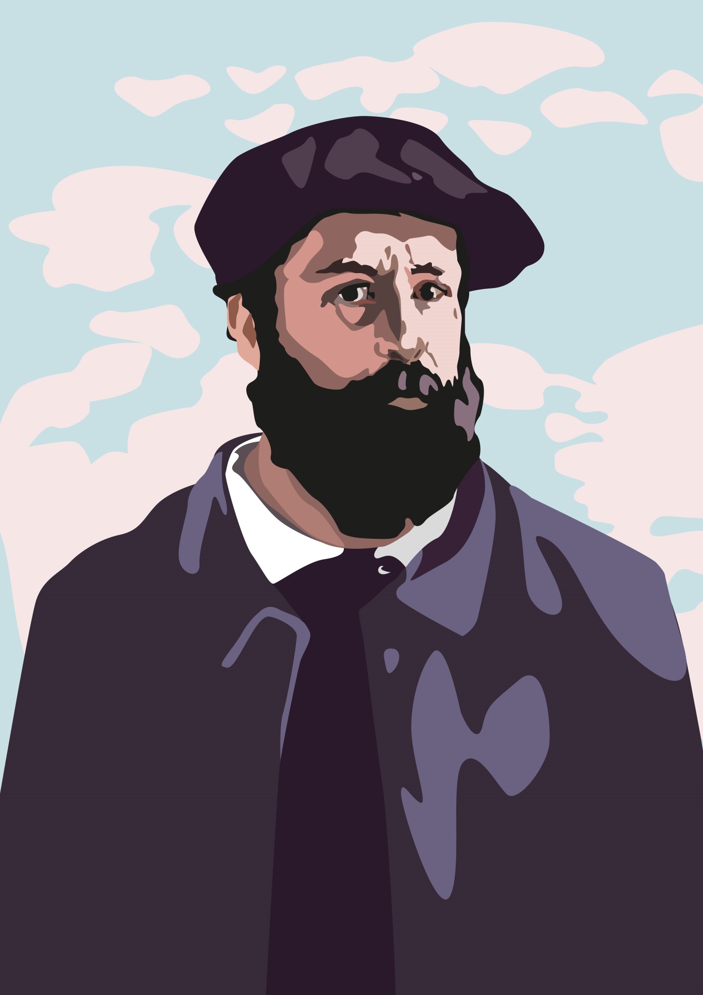 Postkarte - pop art new generation - Claude Monet Postkarte - pop art new generation - Claude Monet