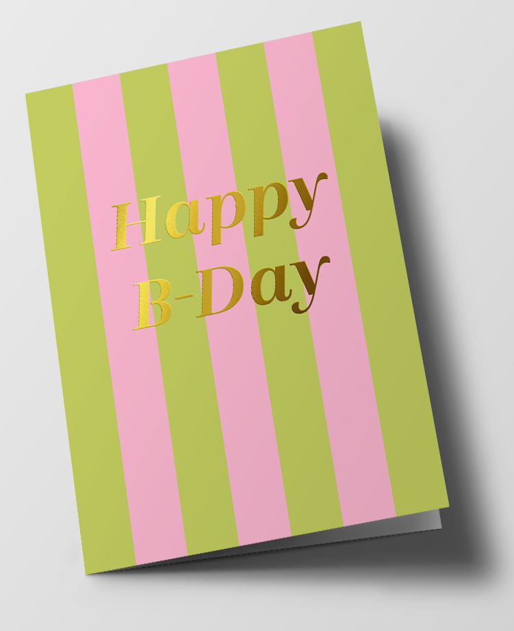Klappkarte C6 - chelsea - Happy B-Day