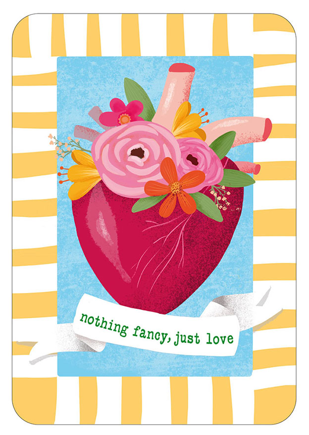 Postkarte - Toni Starck - Lollipop - Nothing fancy heart