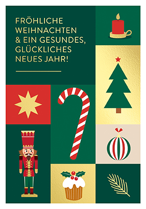 Postkarte - La Card - Weihnachtscollage