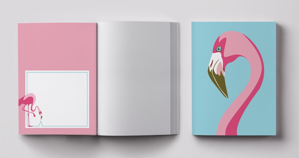 *Heft A6 - crissXcross - Flamingo