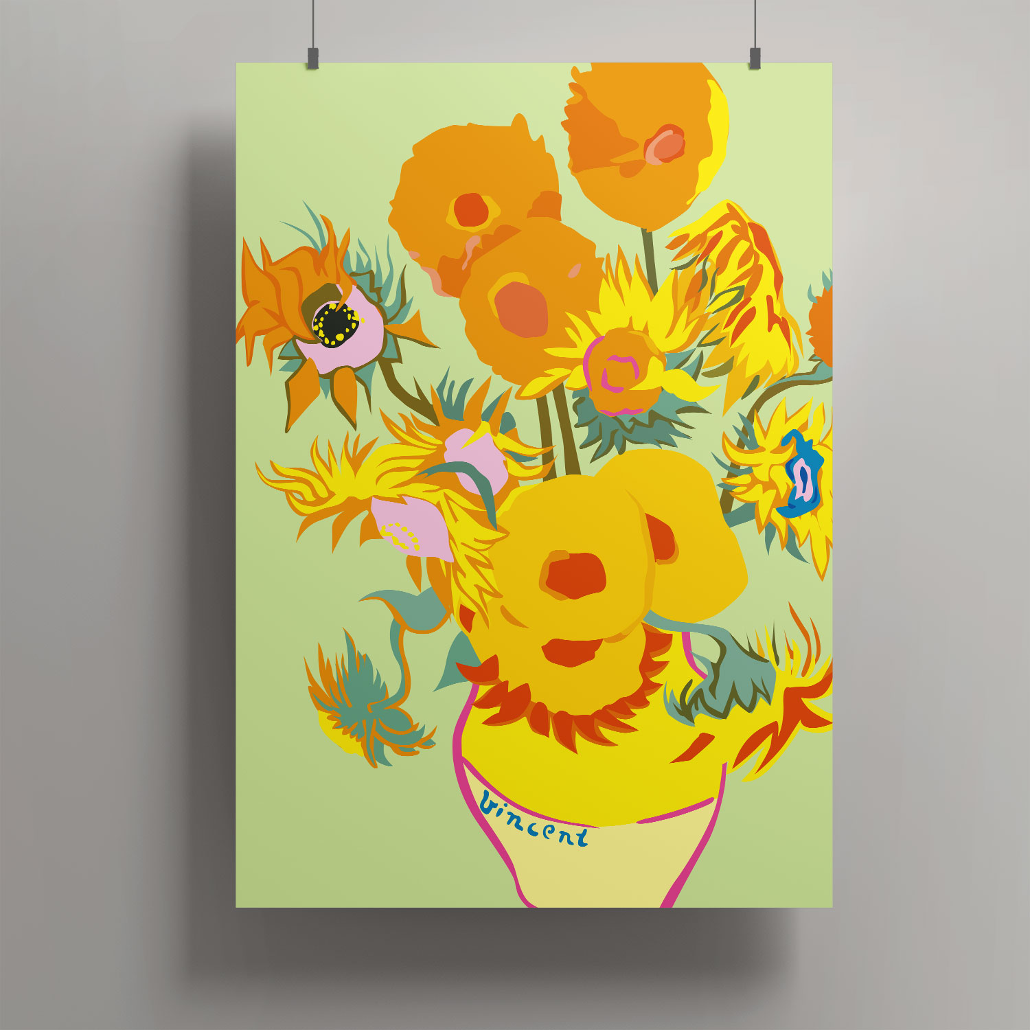 Artprint A3 - Sunflowers' van Gogh
