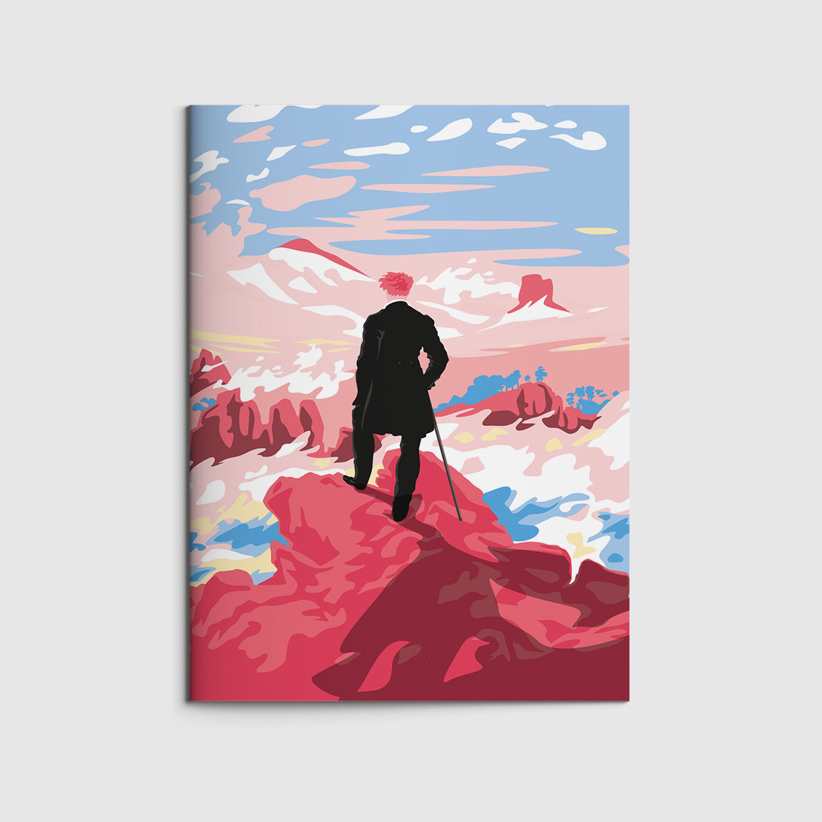 Heft A6 - Museum Art - Wanderer ü.d. Nebelmeer - C.D. Friedrich Heft A6 - Museum Art - Wanderer ü.d. Nebelmeer - C.D. Friedrich