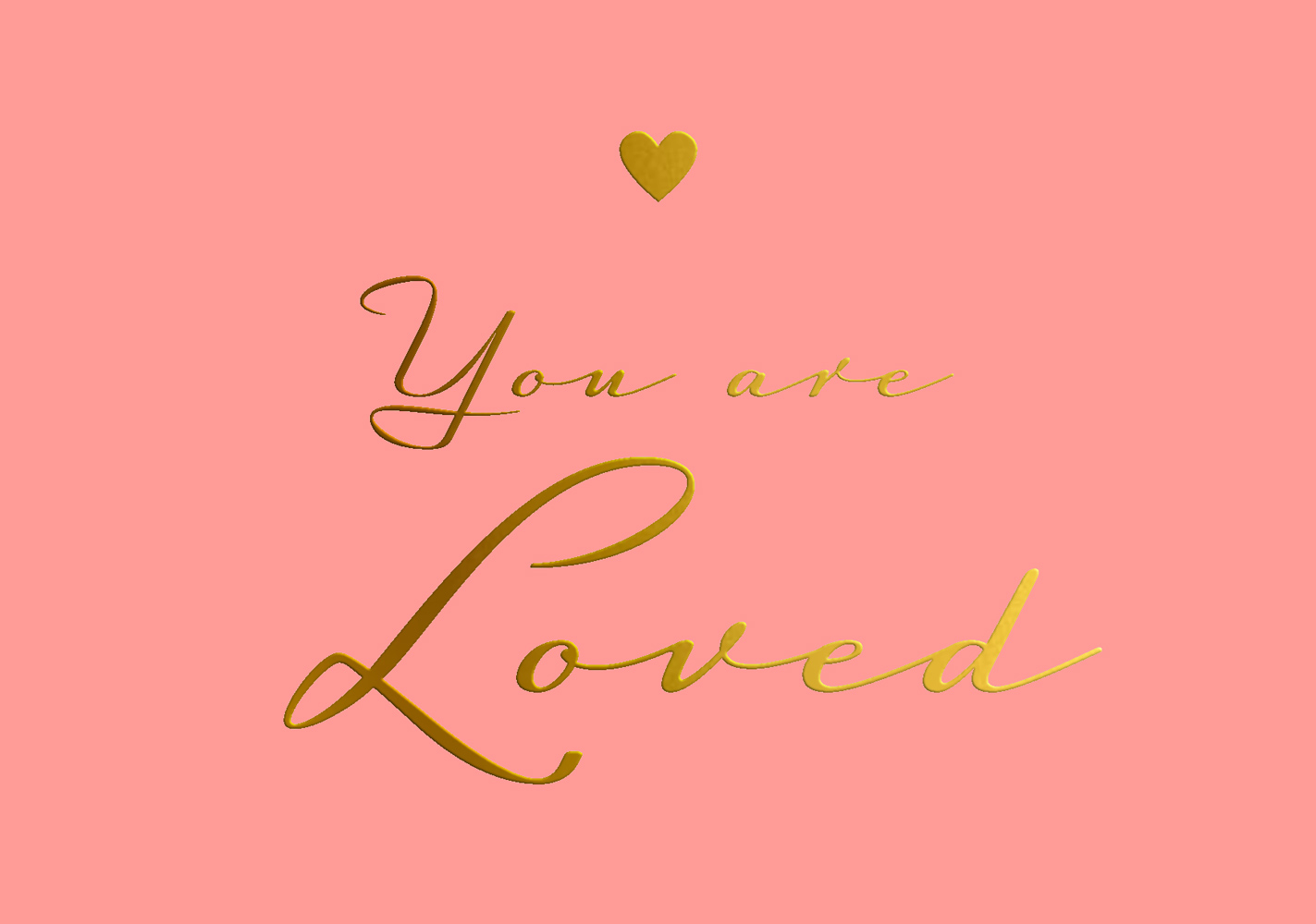 Postkarte - pure - you are loved