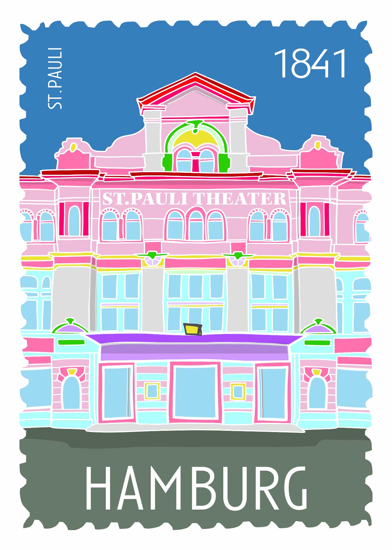 Postkarte - Limo & Mo - St.Pauli Postkarte - Limo & Mo - St.Pauli