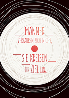 Postkarte - La Card - Männer