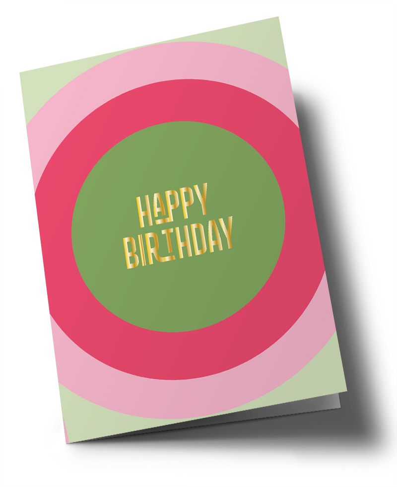 Klappkarte C6 - Toni Starck Pattern - Apple Rosy Dot