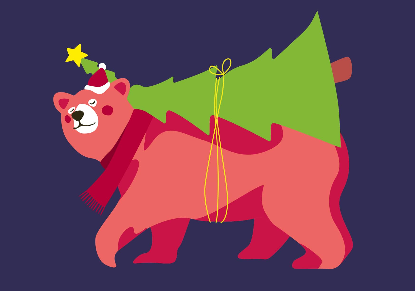 Postkarte - luminous - Bär