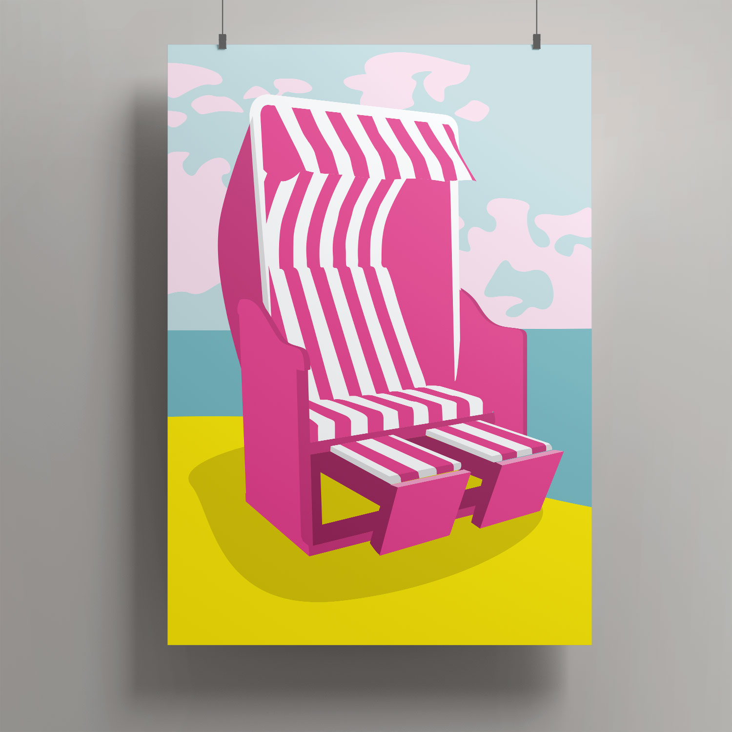 Artprint A3 - Strandkorb