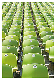 Postkarte - La Card - Empty seats