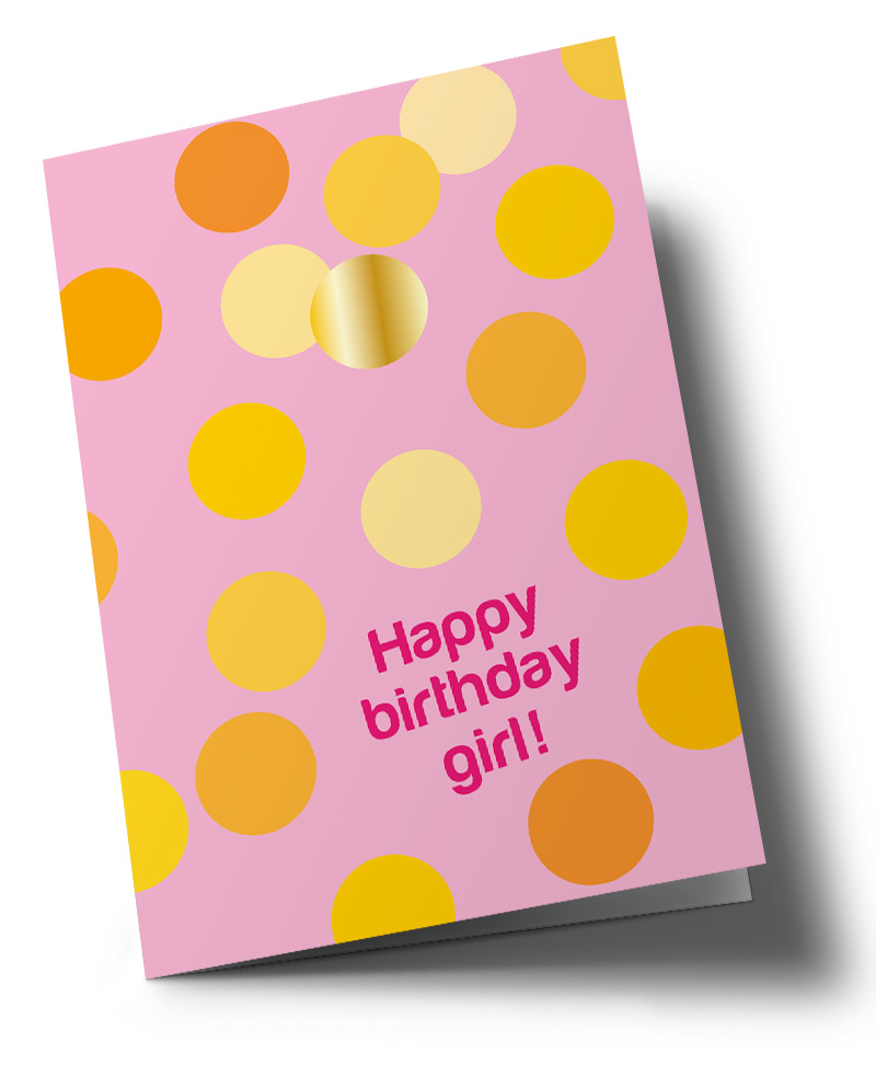 Klappkarte C6 - Toni Starck - Birthday Girl