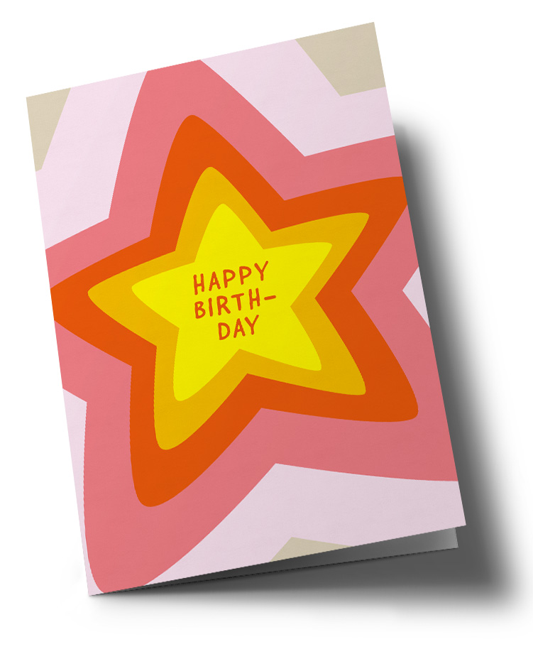 Klappkarte C6 - nola - Happy Birthday Klappkarte C6 - nola - Happy Birthday