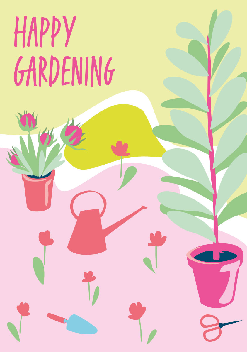 Postkarte - Limoncella - Happy Gardening