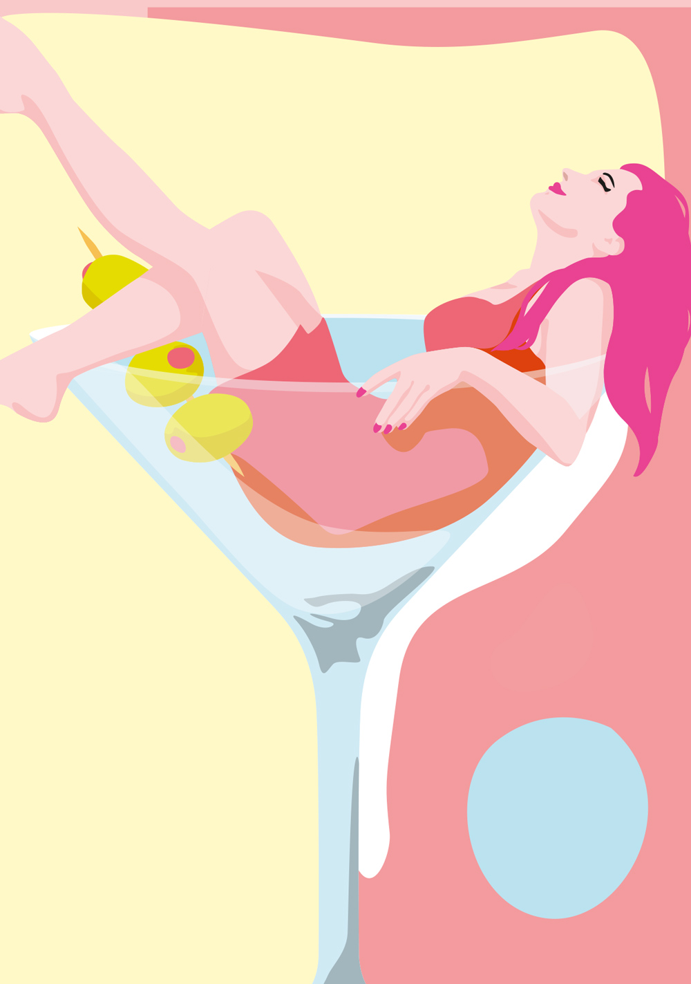 Postkarte - Limoncella - shaken not stirred