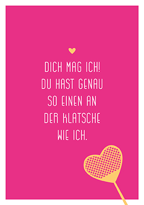 Postkarte - La Card - Klatsche Postkarte - La Card - Klatsche