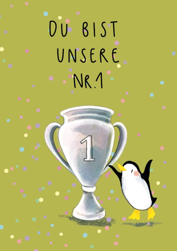 Postkarte - Tabea Güttner - Du bist unsere Nr.1 Postkarte - Tabea Güttner - Du bist unsere Nr.1