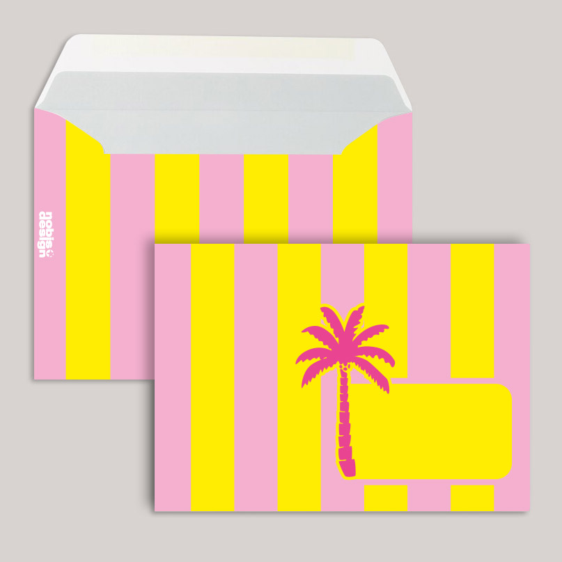 Umschlag - neonstyle - Stripes Palm