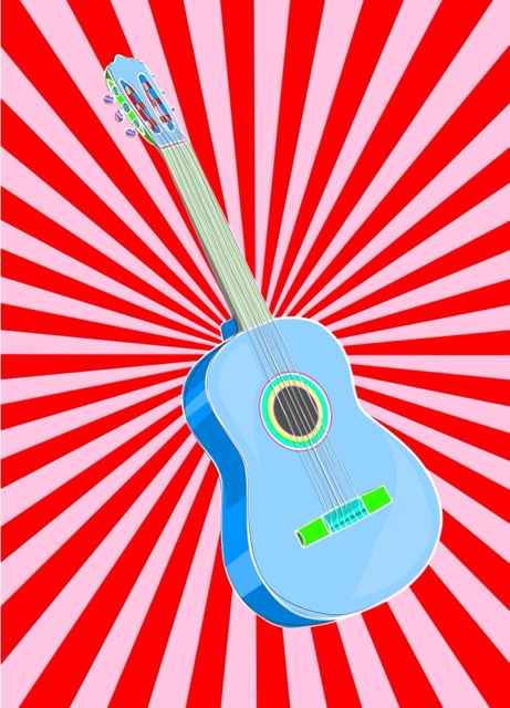 Postkarte - Limo & Mo - gitarre