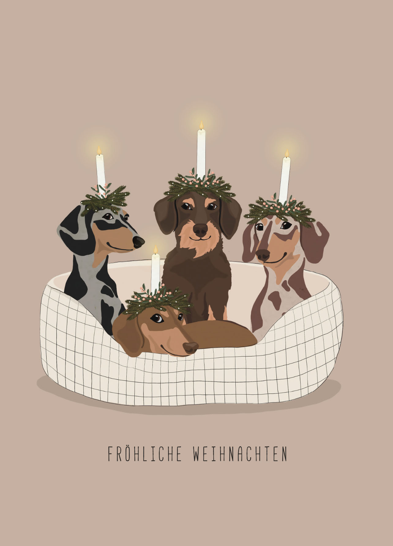 Postkarte - Alfie's Greetings - Advent Advent