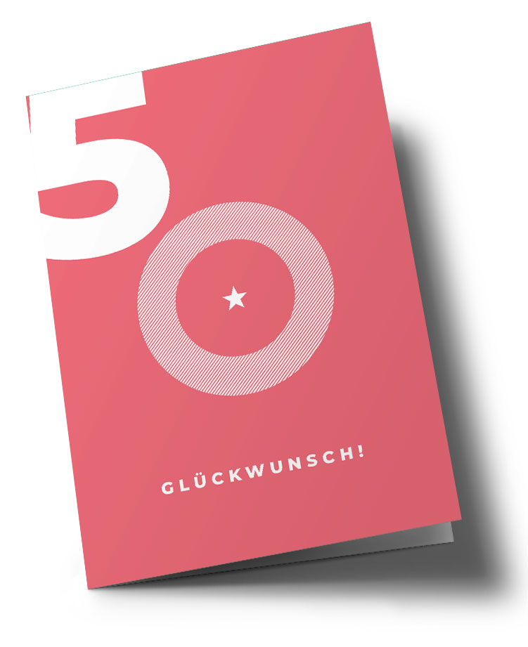 Klappkarte C6 - typestyle - 50.ten Klappkarte C6 - typestyle - 50.ten