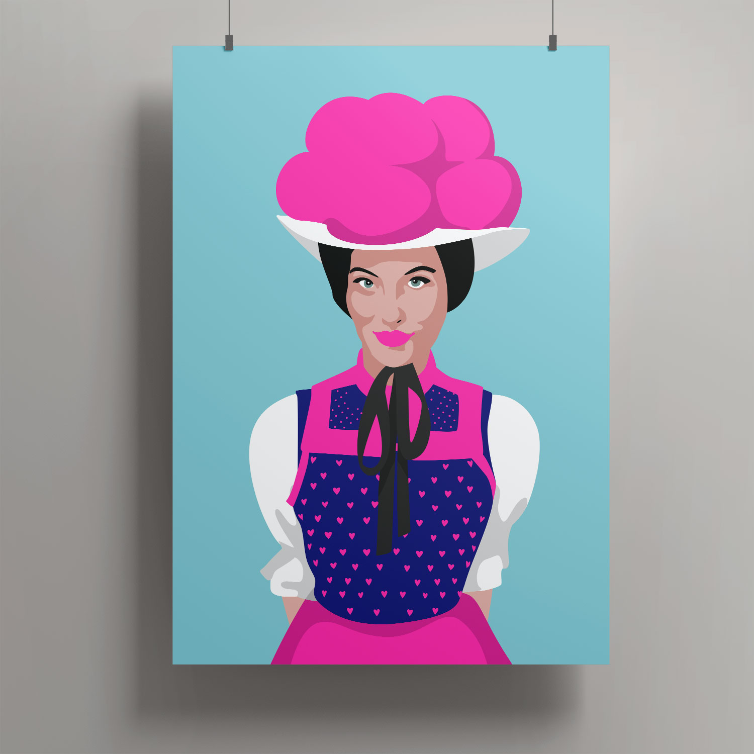 Artprint A3 - Schwarzwaldmädel Artprint A3 - Schwarzwaldmädel