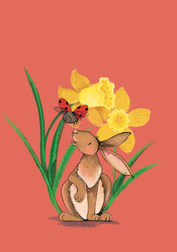 Postkarte - Tabea Güttner - Osterglockenhase Postkarte - Tabea Güttner - Osterglockenhase