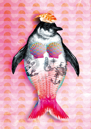 Postkarte - La Tack - PinguNixe