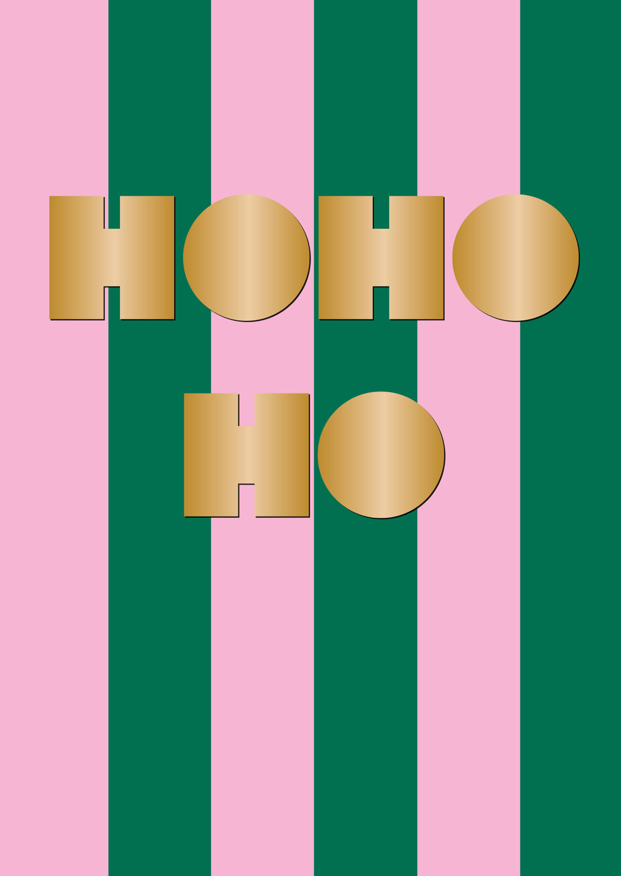 Postkarte - Designfräulein - Ho ho ho
