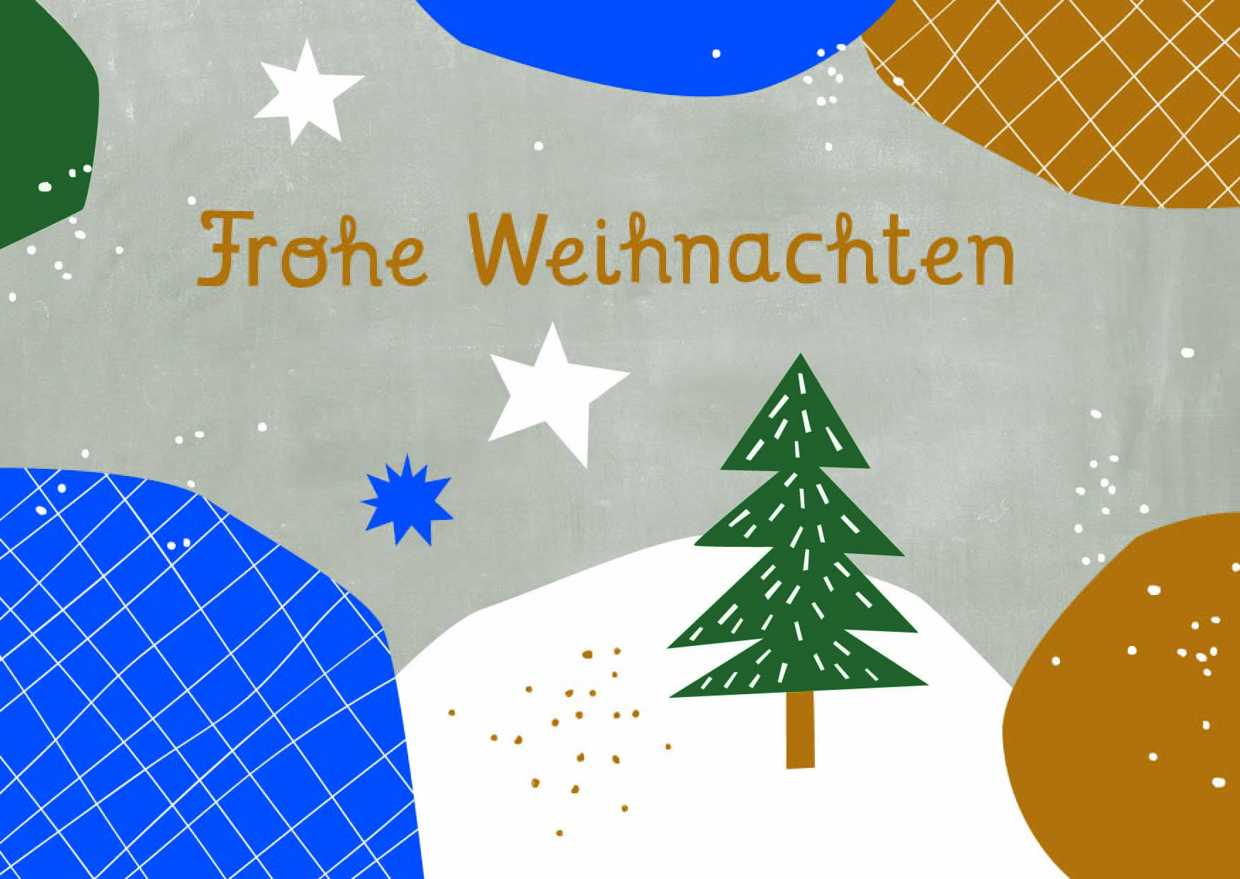 Postkarte - Designfräulein - Frohe Weihnachten