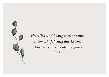 Klappkarte C6 - La Card - Heimlich und hastig, Ovid