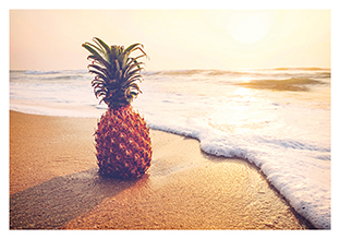 Postkarte - La Card - Pineapple