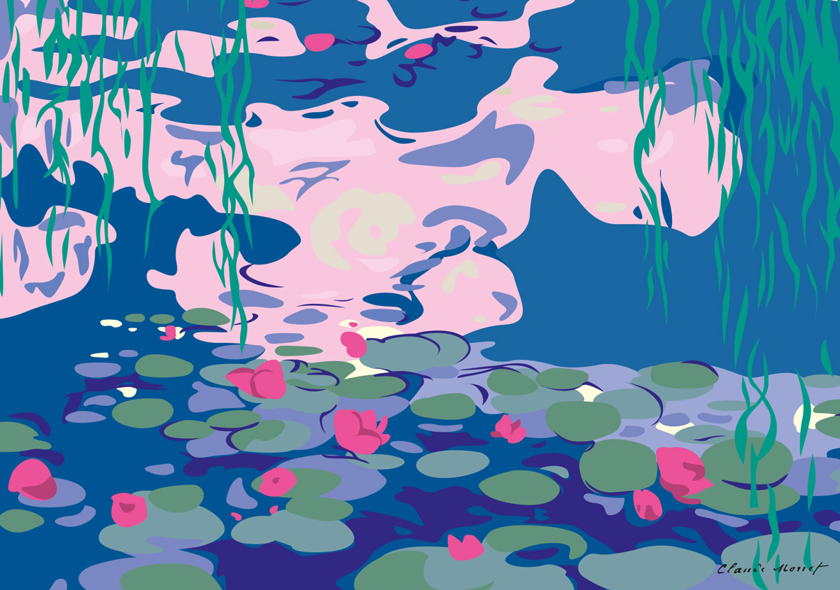 Postkarte - Monet, Water Lilies, 1915