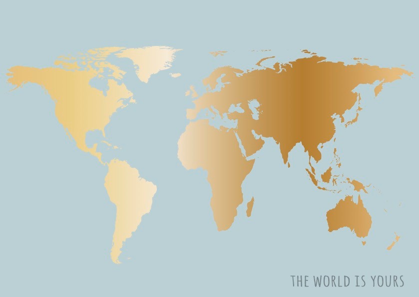 Postkarte - Toni Starck - the world is yours