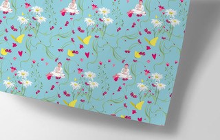 *Geschenkpapier - crissXcross - Buddha flowers *Geschenkpapier - crissXcross - Buddha flowers