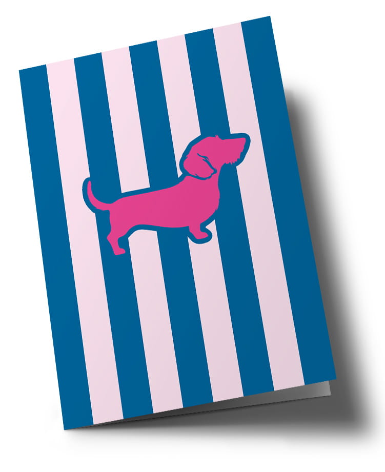 Klappkarte C6 - malibu - Dachshund