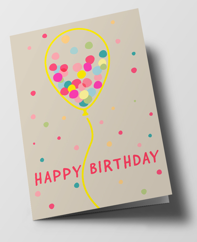 Klappkarte C6 - nola - Happy Birthday