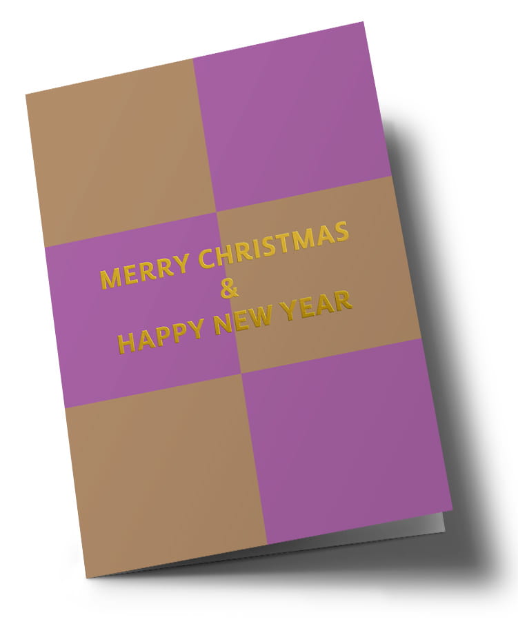 Klappkarte C6 - mareille - Merry Christmas - Sand Cedar