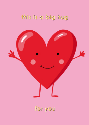 Postkarte - Toni Starck - Heart hug