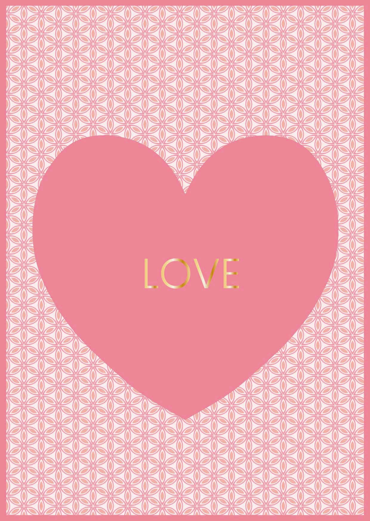 Postkarte - Toni Starck - love, big heart Postkarte - Toni Starck - love, big heart